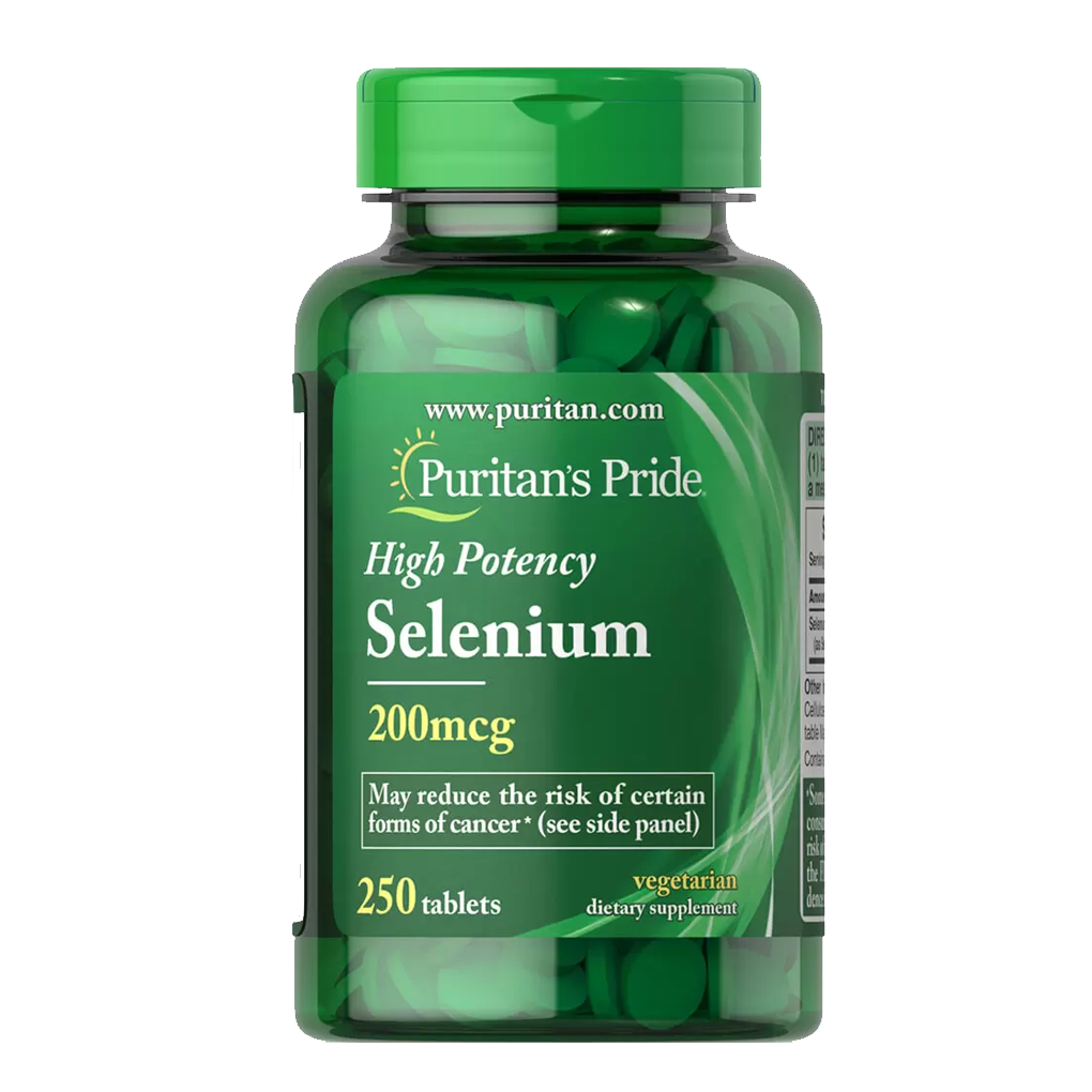 Puritan's Pride Selenium 200 mcg / 250 Tablets Puritan's Pride Selenium 200 mcg / 250 Tablets