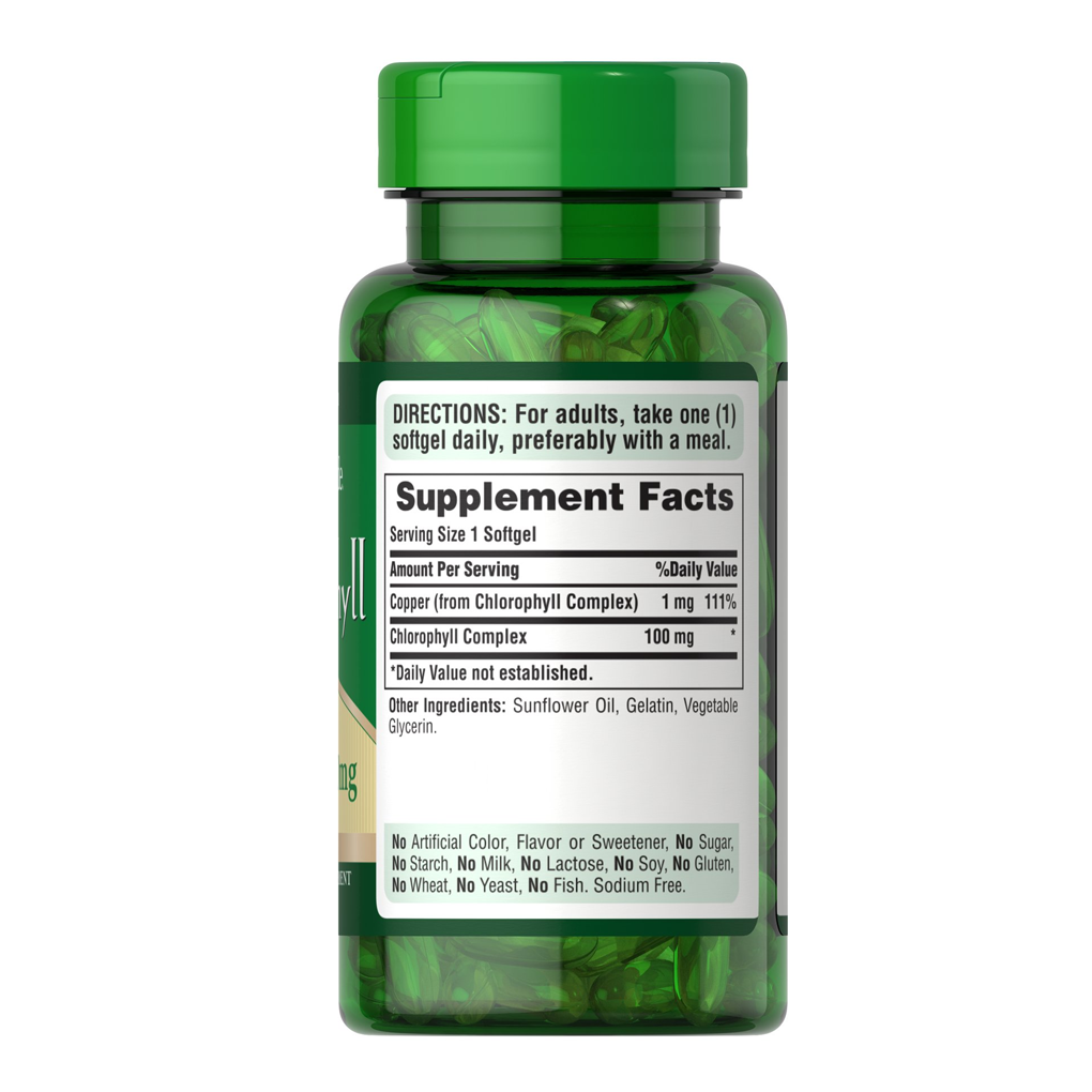 Puritan's Pride  Chlorophyll Complex 100 mg / 60 Softgels