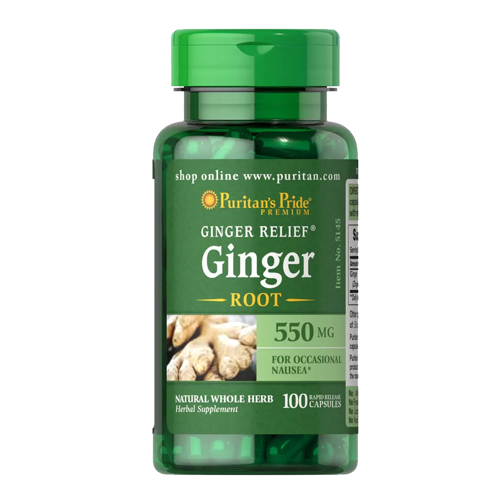 Puritan's Pride Ginger Root 550 mg / 100 Capsules