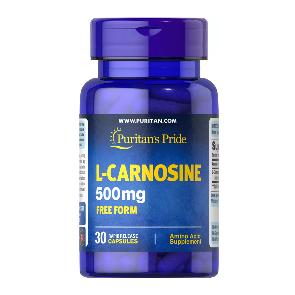 Puritan's Pride L-Carnosine 500 mg / 30 Capsules Puritan's Pride L-Carnosine 500 mg / 30 Capsules