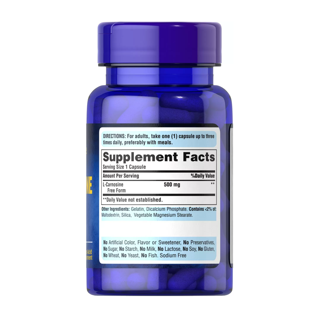 Puritan's Pride L-Carnosine 500 mg / 30 Capsules Puritan's Pride L-Carnosine 500 mg / 30 Capsules