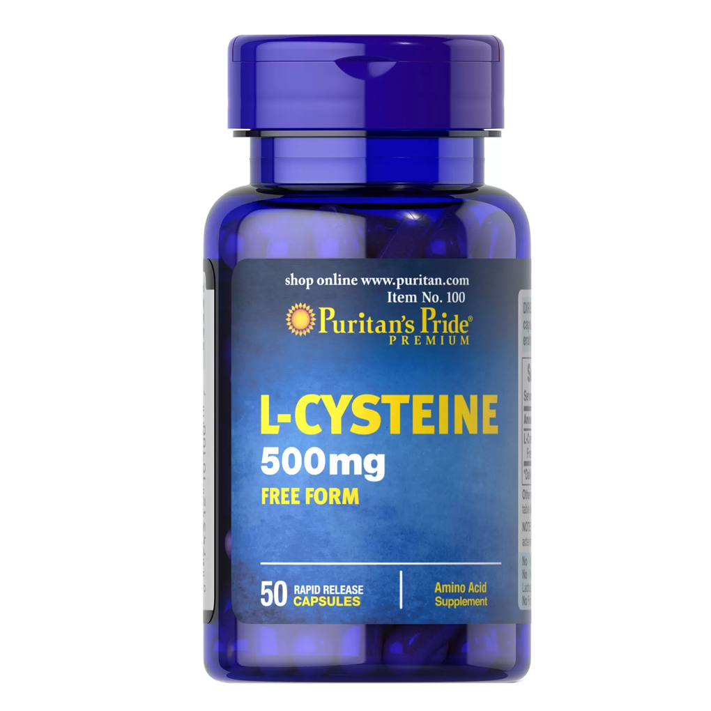 Puritan's Pride L-Cysteine 500 mg / 50 Capsules Puritan's Pride L-Cysteine 500 mg / 50 Capsules