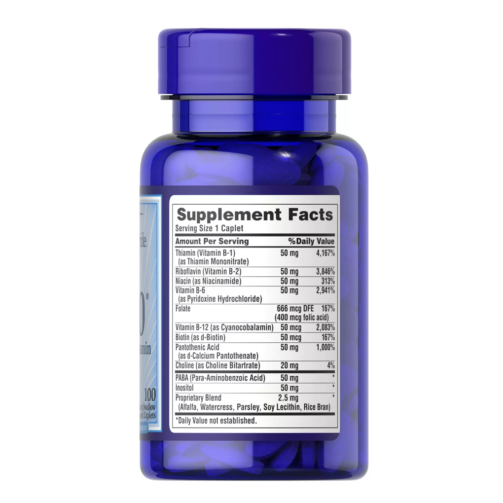 Puritan's Pride  Vitamin B-50® Complex / 100 Caplets