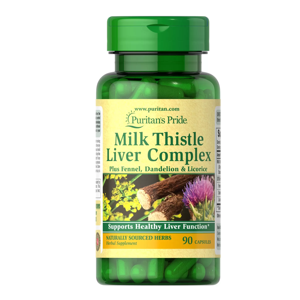 Puritan's Pride  Milk Thistle Liver Complex / 90 Capsules