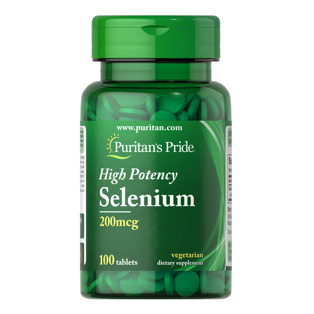 Puritan's Pride Selenium 200 mcg  / 100 Tablets