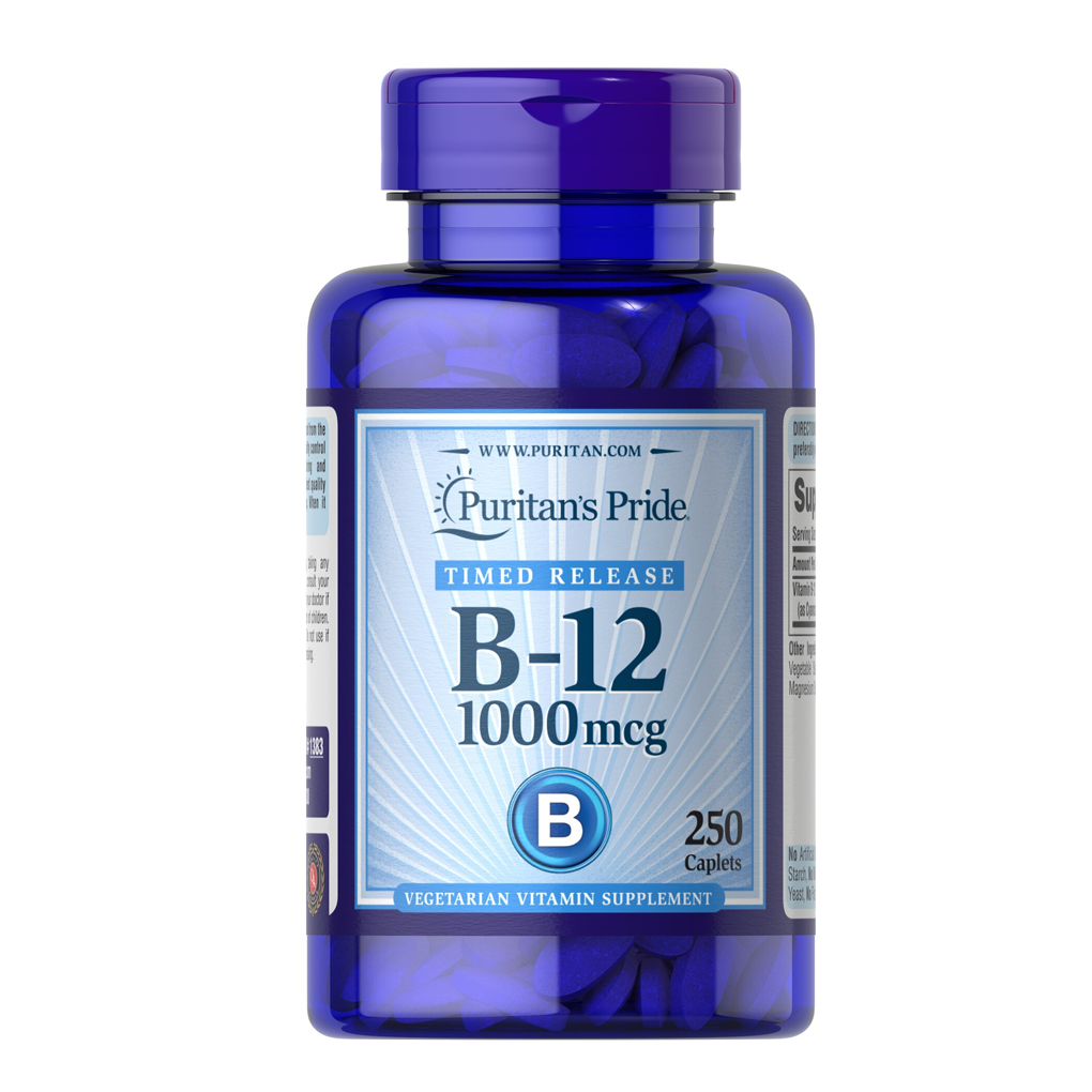 Puritan's Pride Vitamin B-12 1000 mcg Timed Release / 250 Caplets