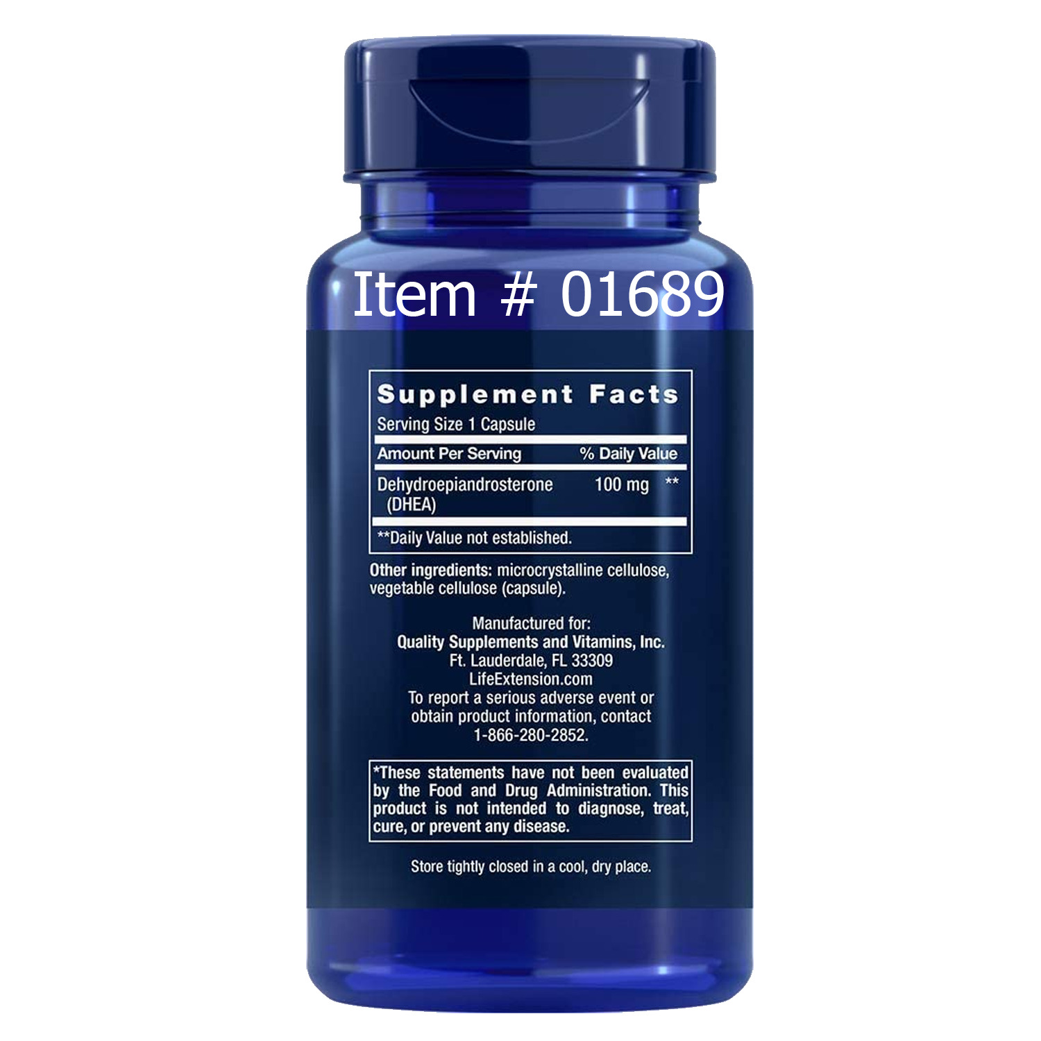 Life Extension DHEA 100 mg. / 60 Veg Caps Life Extension DHEA 100 mg. / 60 Veg Caps