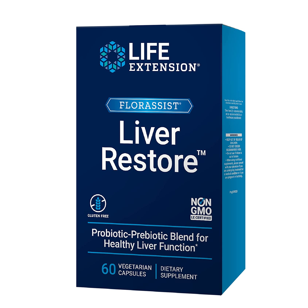 Life extension  FLORASSIST Liver Restore / 60 Vegetarian Capsules