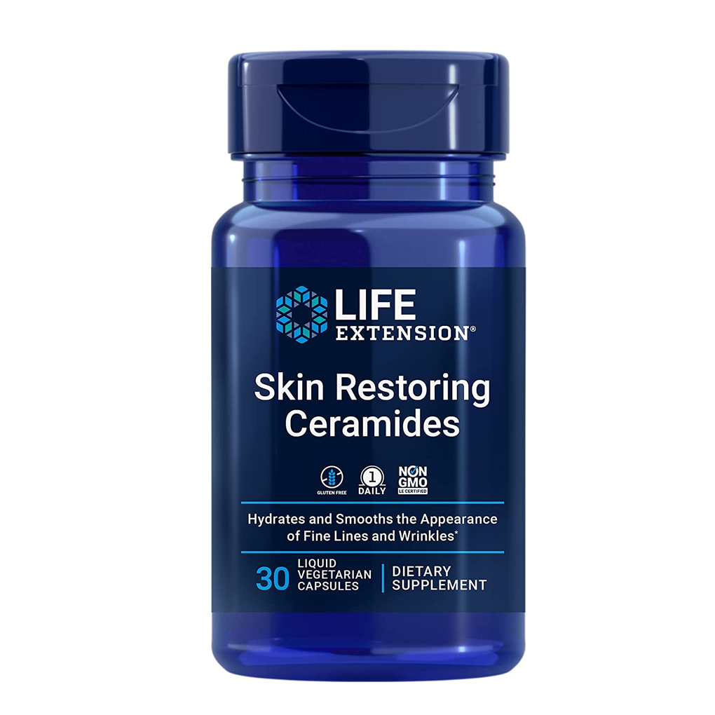 Life Extension Skin Restoring Ceramides / 30 Liquid Vegetarian Capsules