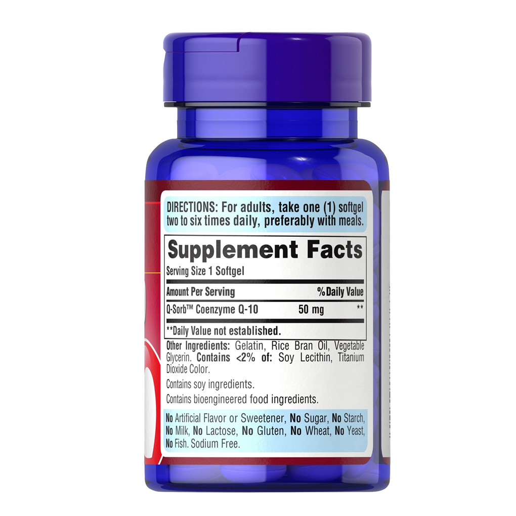 Puritan's Pride Co Q-10 50 mg / 100 Rapid Release Softgels