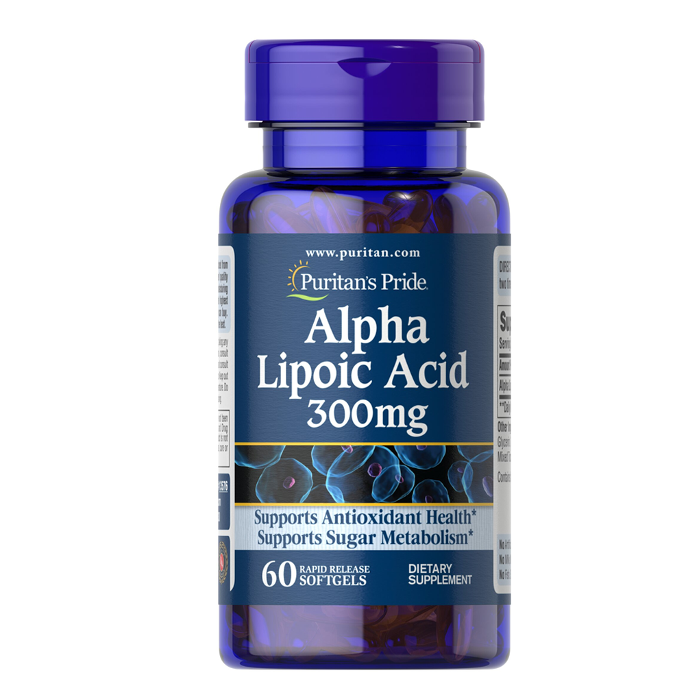 Puritan’s Pride Alpha Lipoic Acid 300 mg / 60 Softgels