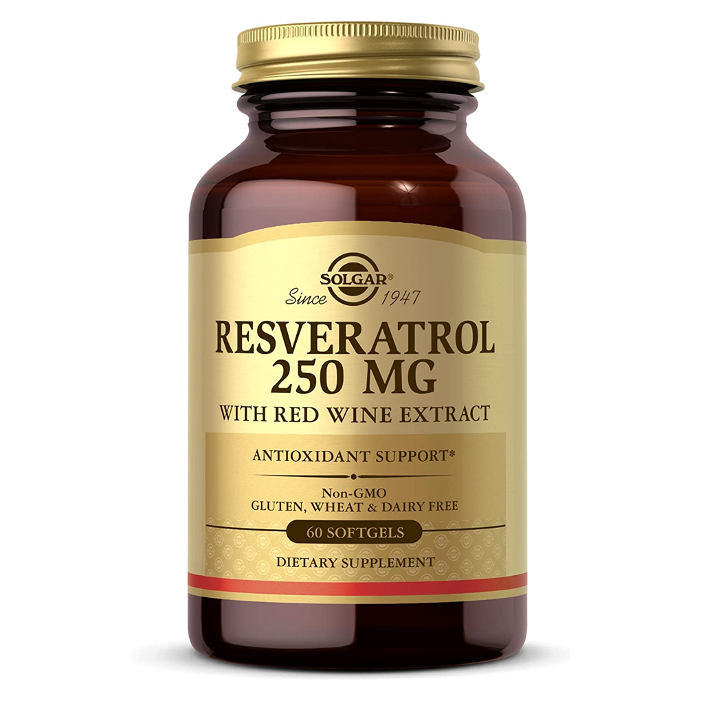 Solgar  Resveratrol 250 mg with Red wine Extract / 30 Softgels