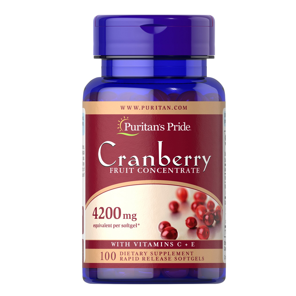 Puritan's Pride Cranberry Fruit Concentrate with C & E 4200 mg / 100   Softgels