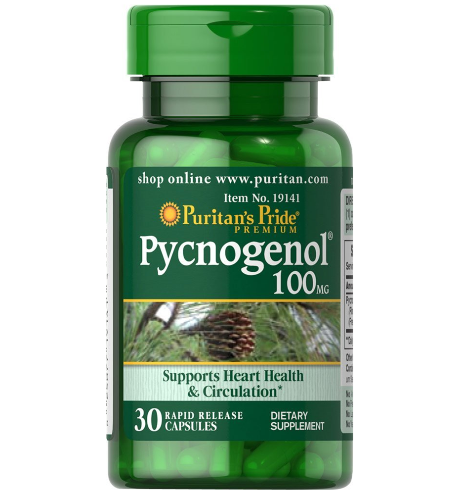 Puritan's Pride Pycnogenol® 100 mg / 30 Capsules Puritan's Pride Pycnogenol® 100 mg / 30 Capsules