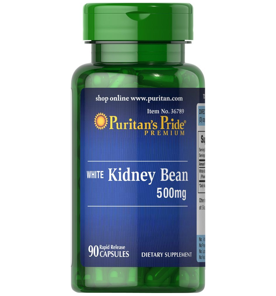 Puritan's Pride White Kidney Bean 500 mg / 90 Capsules