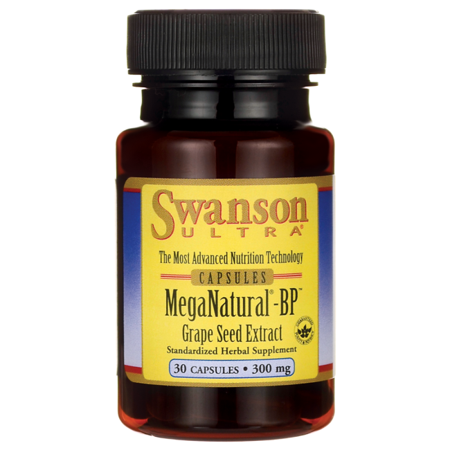  Swanson Ultra MegaNatural-BP Grape Seed Extract 300 mg / 30 Caps