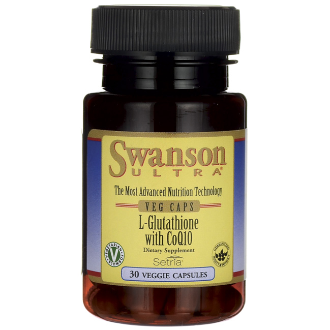Swanson Ultra L-Glutathione with CoQ10 / 30 Veg Caps Swanson Ultra L-Glutathione with CoQ10 / 30 Veg Caps