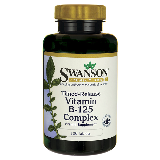 Swanson Premium Vitamin B-125 Complex / 100 Tabs