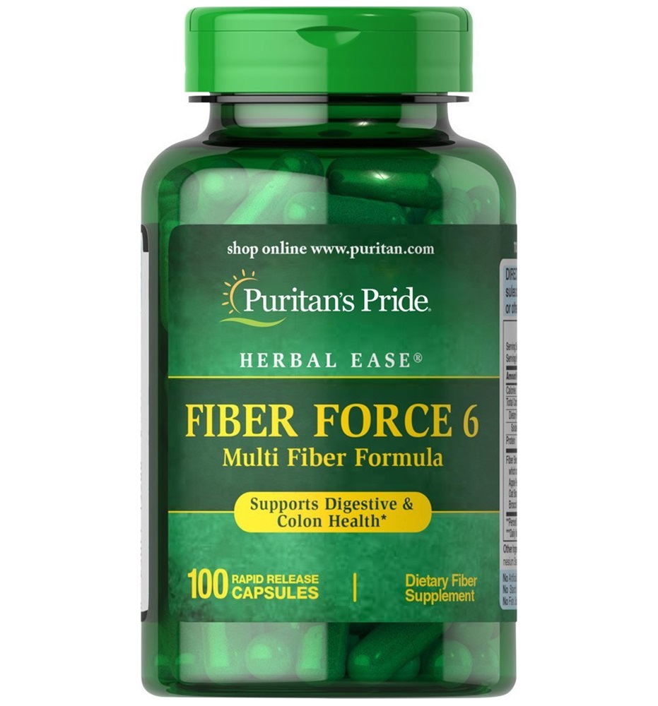 Puritan's Pride Fiber Force 6 / 100 Capsules