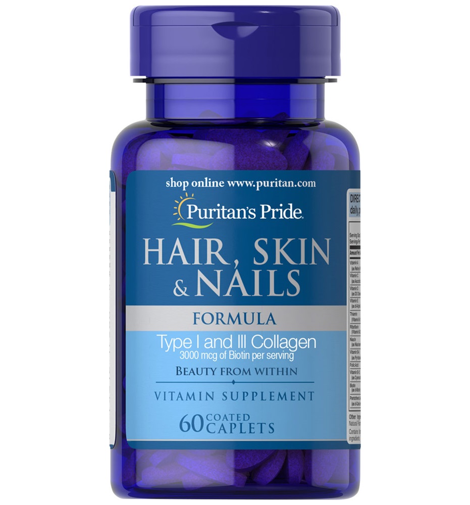 Puritan’s Pride Hair, Skin & Nails Formula / 60 Caplets