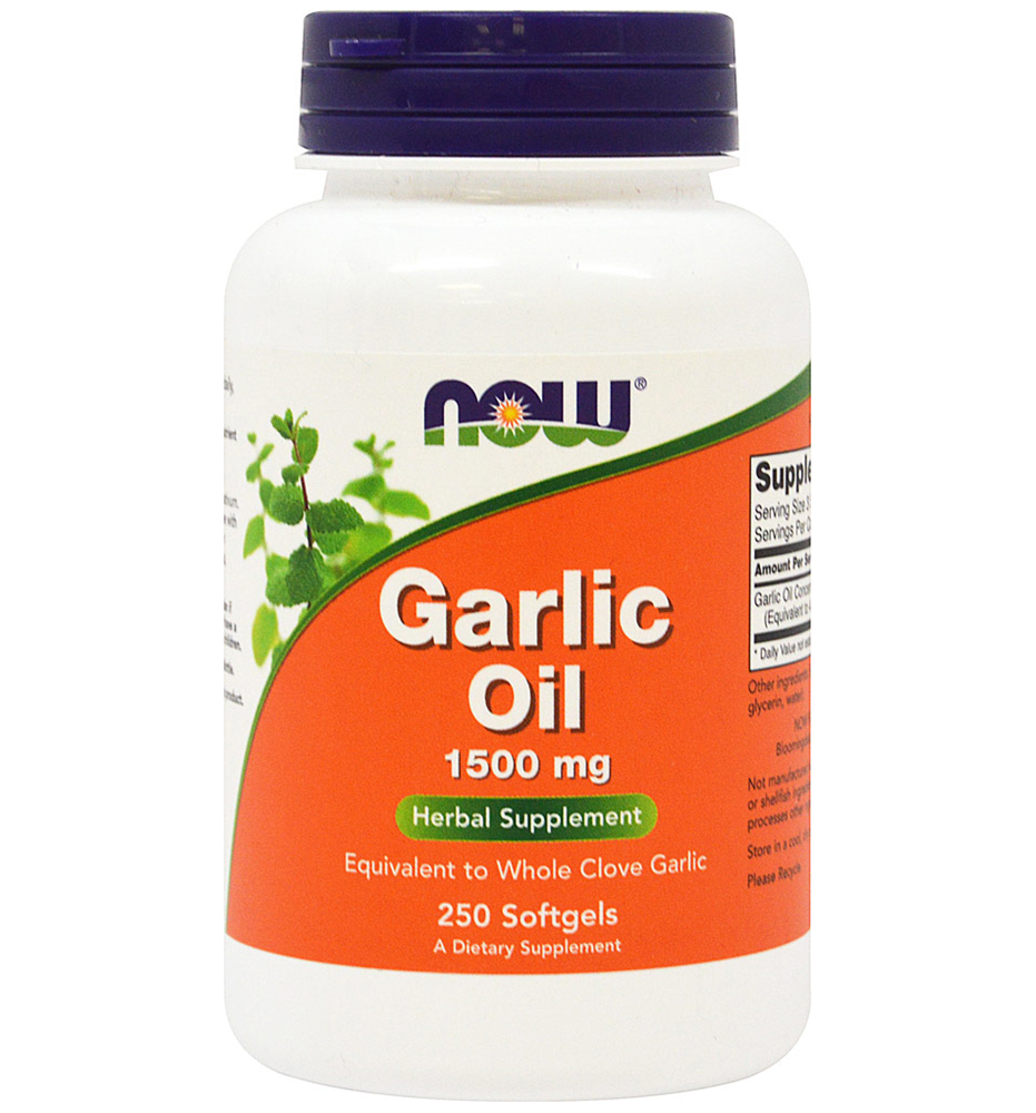 NOW® Foods Garlic Oil 1500 mg / 250 Softgels NOW® Foods Garlic Oil 1500 mg / 250 Softgels