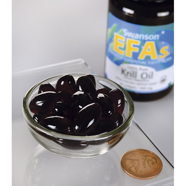  Swanson EFAs 100% Pure Krill Oil 500 mg / 60 Sgels