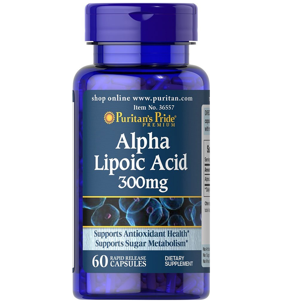 Puritan's Pride Alpha Lipoic Acid 300 mg / 60 Capsules Puritan's Pride Alpha Lipoic Acid 300 mg / 60 Capsules