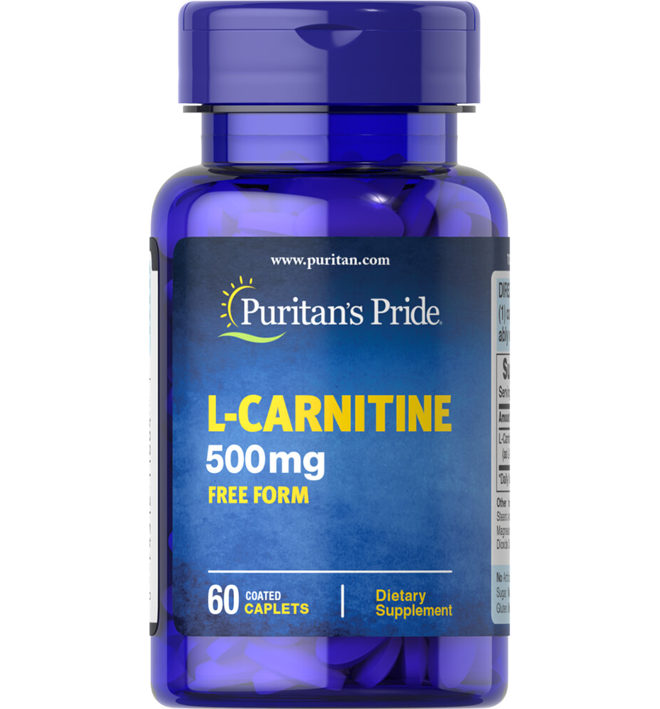 Puritan's Pride L-Carnitine 500 mg / 60 Caplets