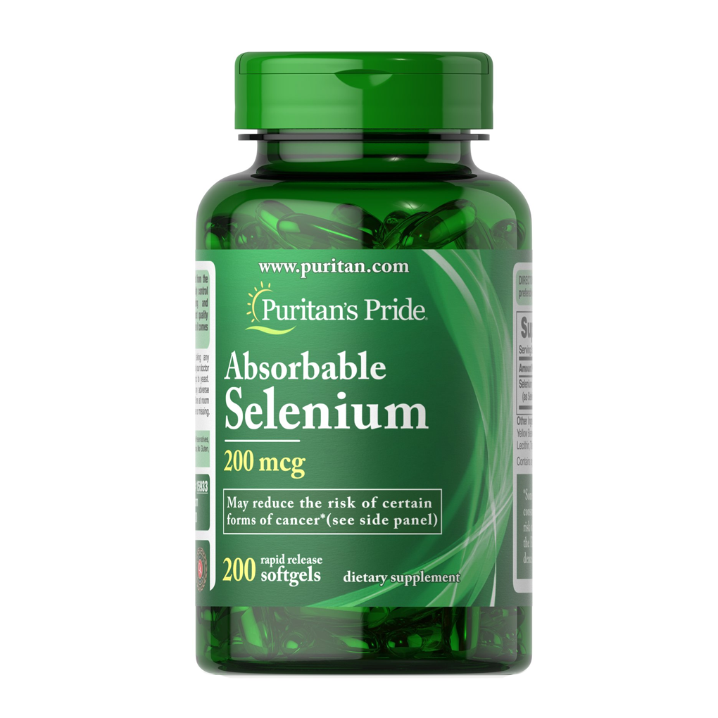 Puritan's Pride Absorbable Selenium 200 mcg / 200 Softgels