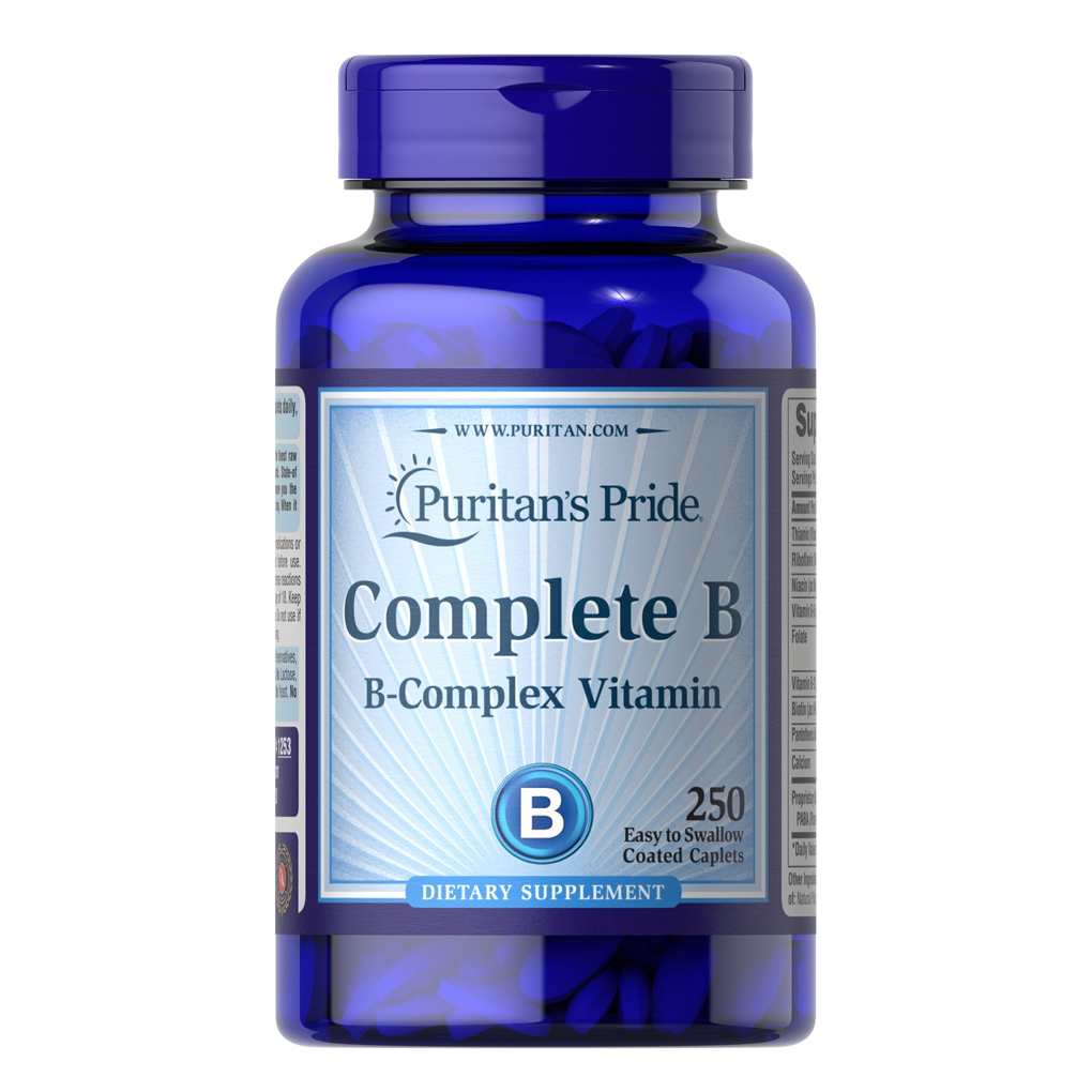 Puritan's Pride Complete B (Vitamin B Complex) / 250 Caplets Puritan's Pride Complete B (Vitamin B Complex) / 250 Caplets