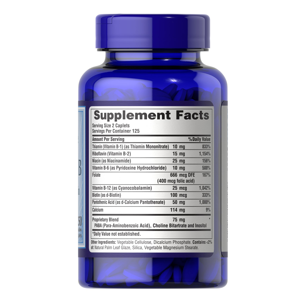 Puritan's Pride Complete B (Vitamin B Complex) / 250 Caplets Puritan's Pride Complete B (Vitamin B Complex) / 250 Caplets