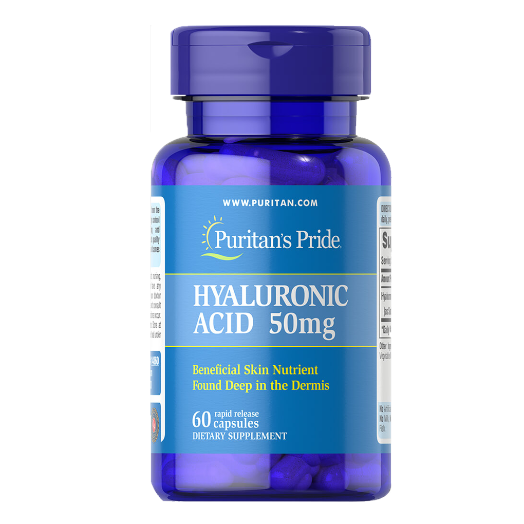 Puritan's Pride Hyaluronic Acid 50 mg / 60 Capsules