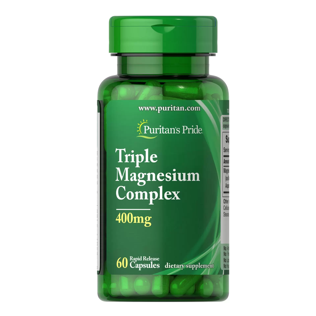 Puritan's Pride  Triple Magnesium Complex 400 mg / 60 Rapid Release Capsules