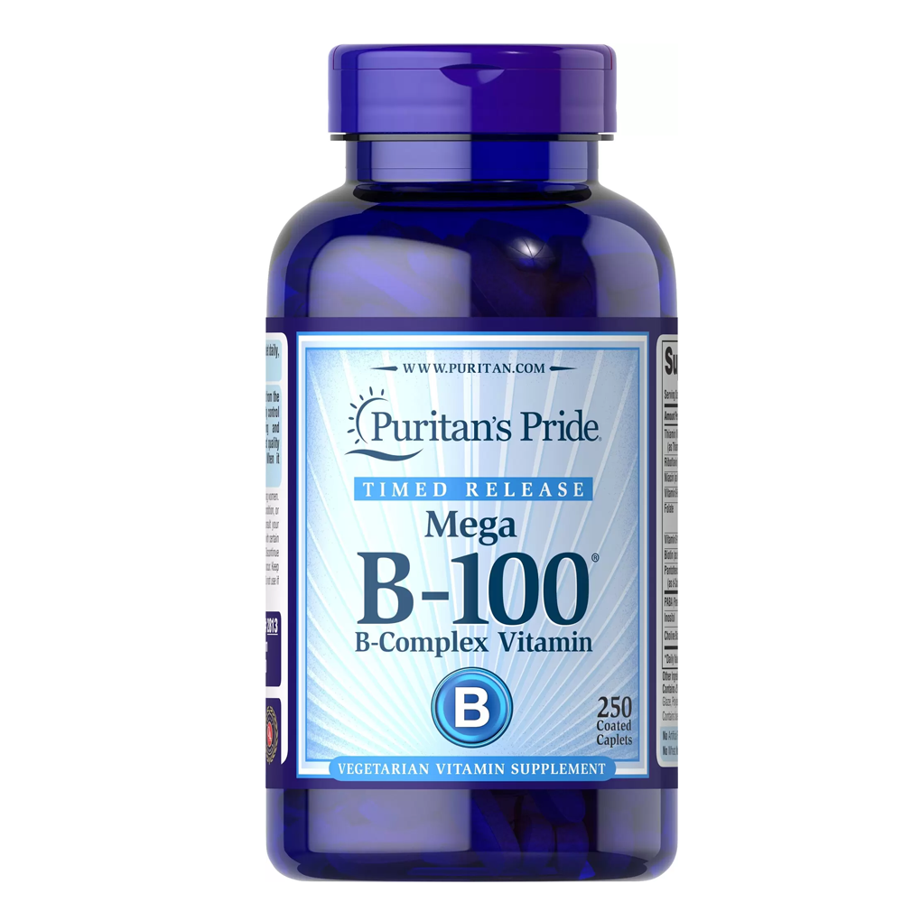 Puritan's Pride Vitamin B-100  Complex Timed Release / 250 Caplets