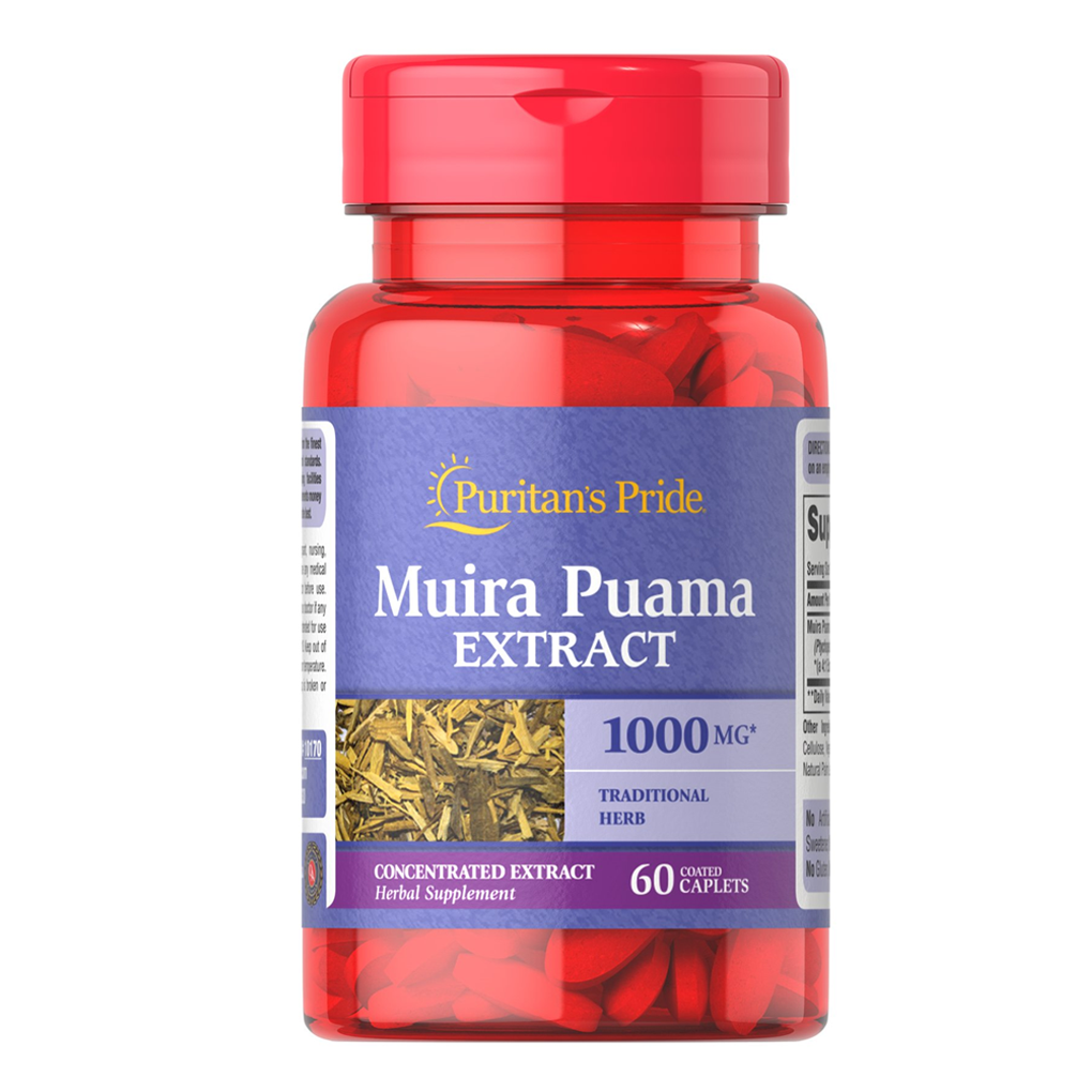 Puritan's Pride Muira Puama 1000 mg / 60 Caplets