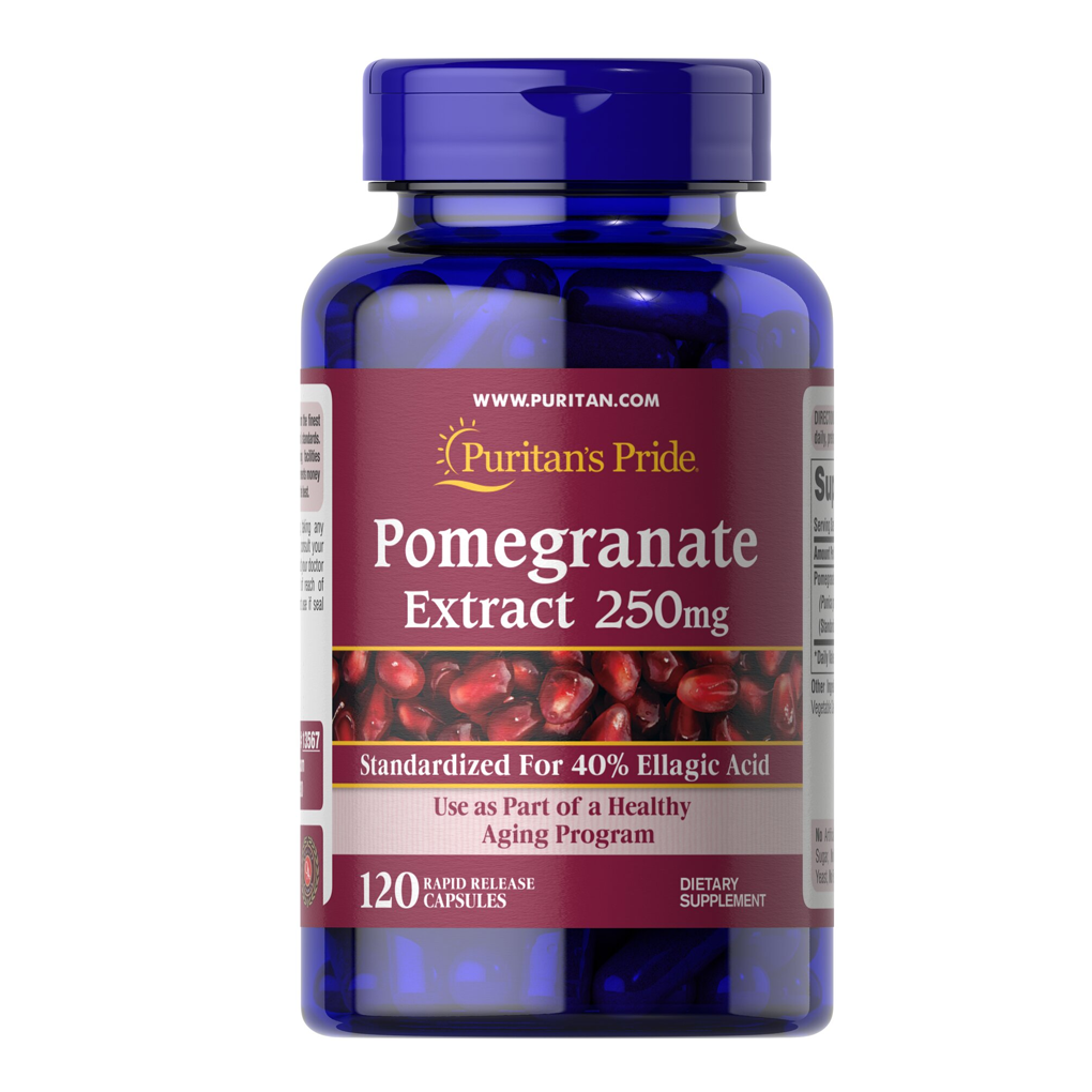 Puritan's Pride Pomegranate Extract 250 mg/120 capsules Puritan's Pride Pomegranate Extract 250 mg/120 capsules
