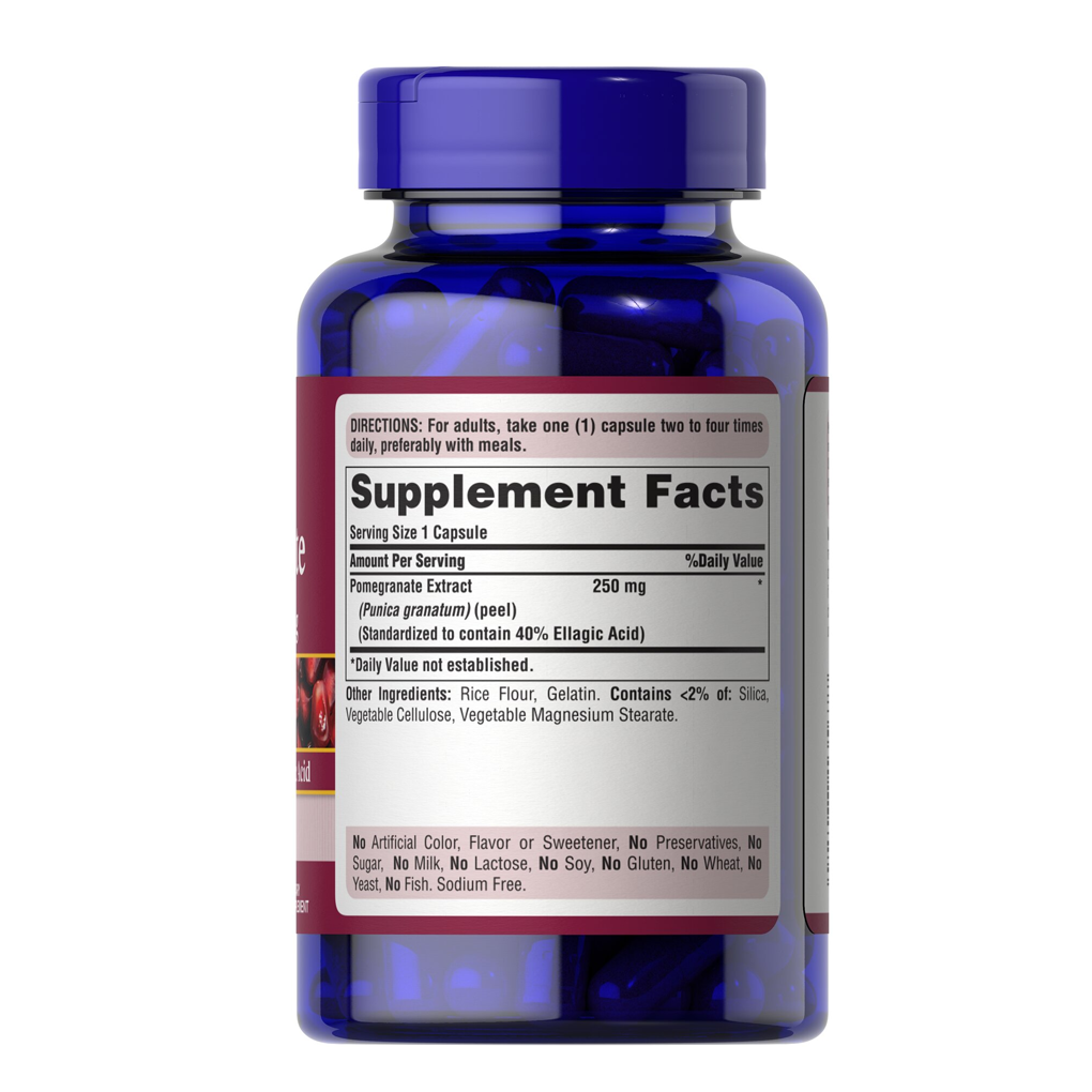 Puritan's Pride Pomegranate Extract 250 mg/120 capsules Puritan's Pride Pomegranate Extract 250 mg/120 capsules