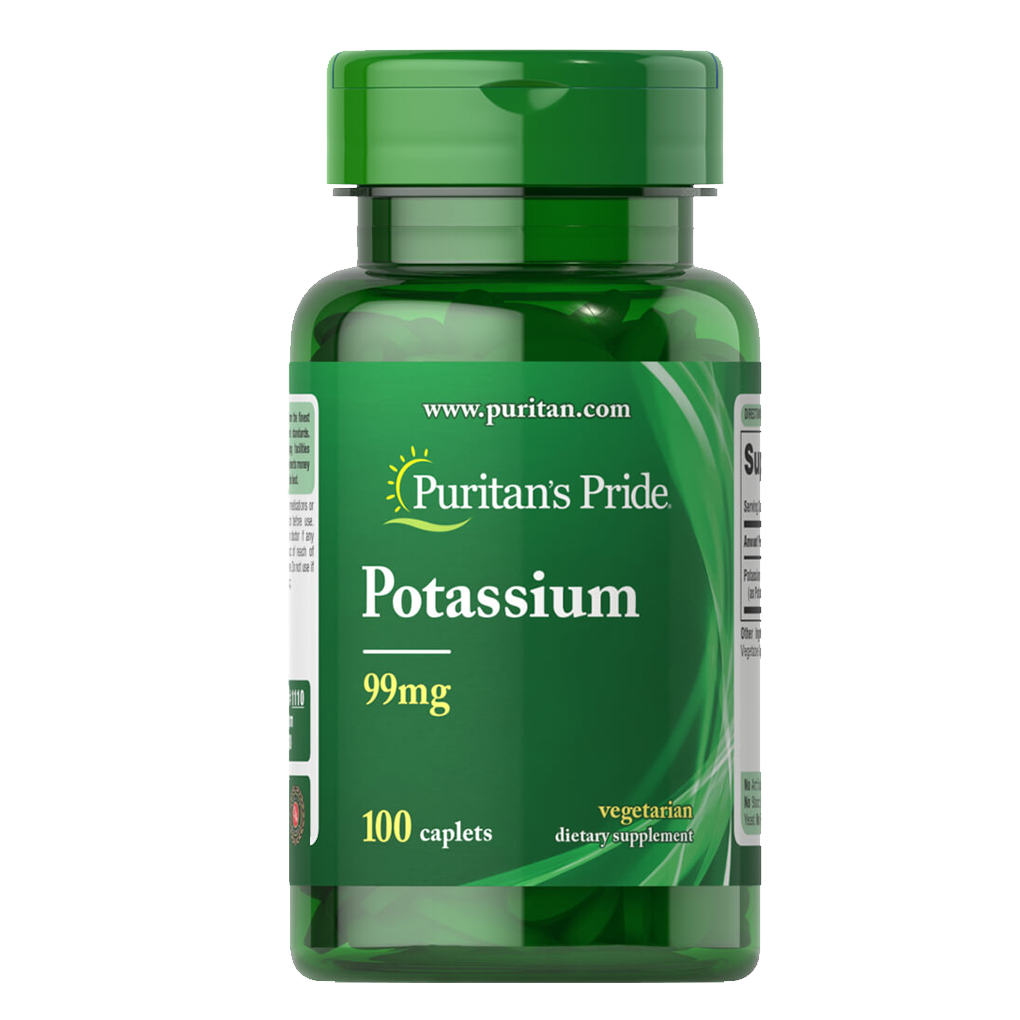 Puritan's Pride  Potassium 99 mg / 100 Caplets