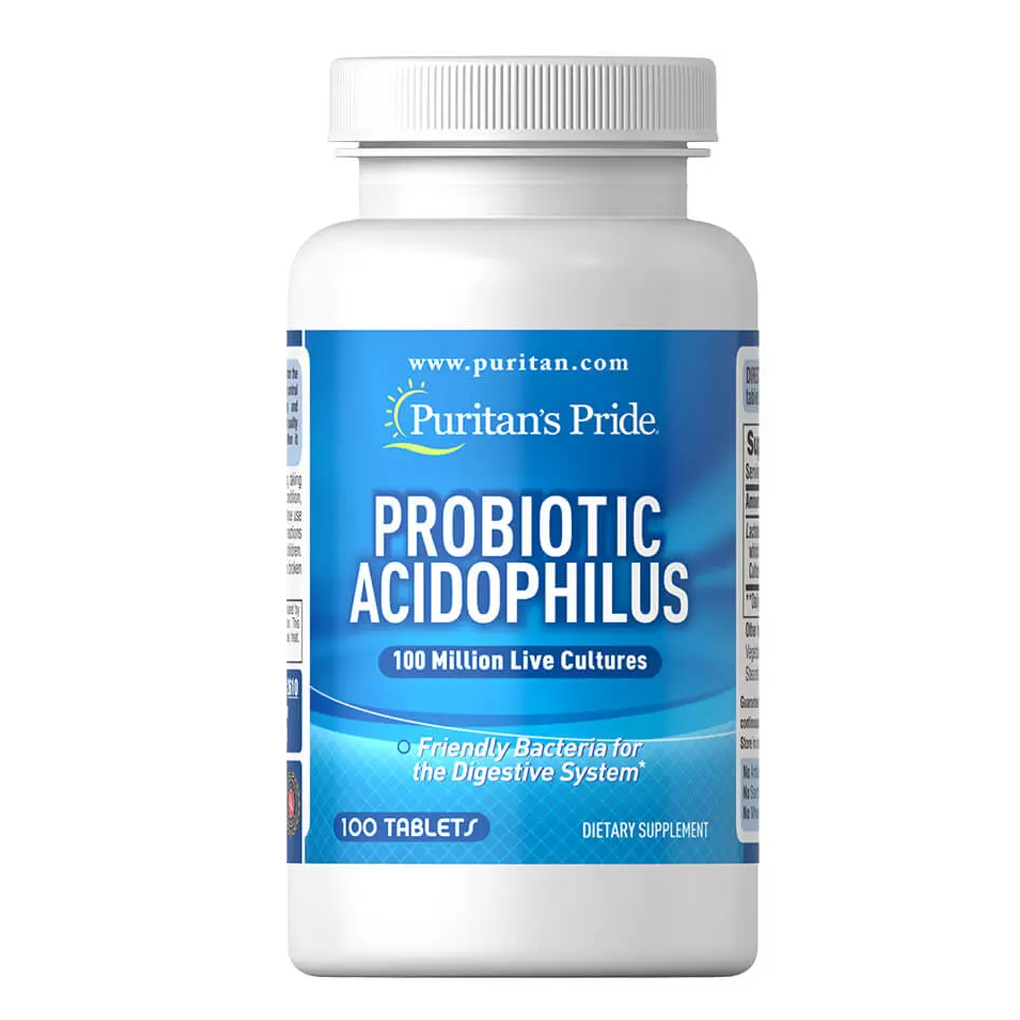 Puritan's Pride  Probiotic Acidophilus 100 million / 100 Tablets.