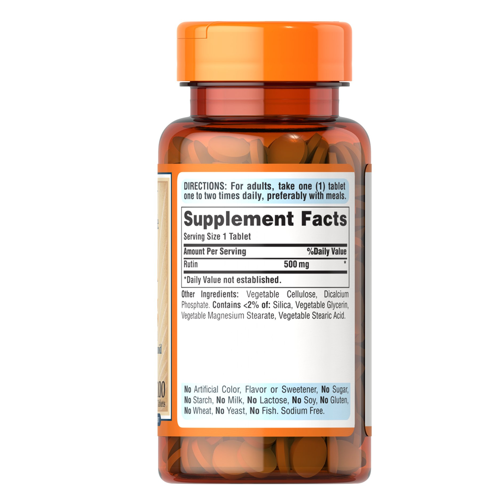 Puritan's Pride Rutin 500 mg. / 100 Tablets Puritan's Pride Rutin 500 mg. / 100 Tablets
