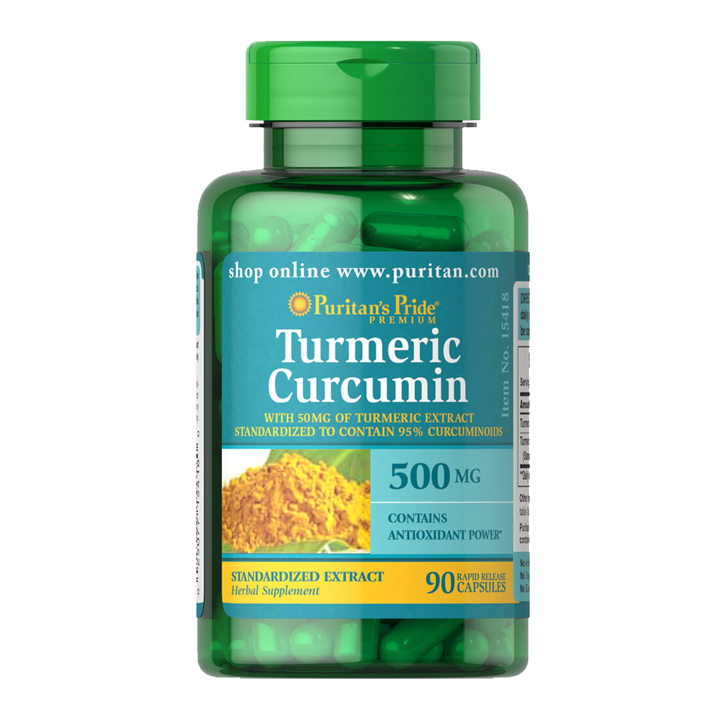 Puritan's Pride Turmeric Curcumin 500 mg / 90 Capsules