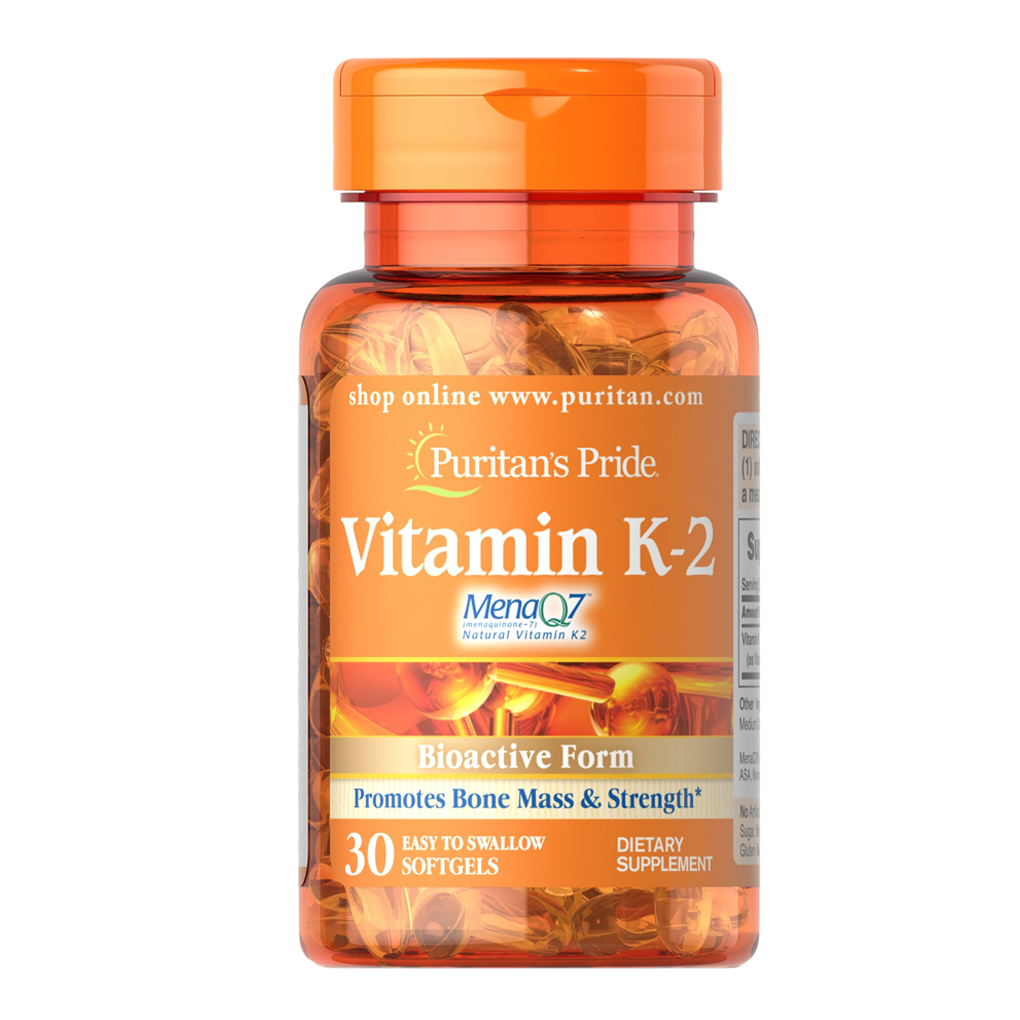 Puritan's Pride Vitamin K-2 (MenaQ7) 100 mcg. / 30 Softgels