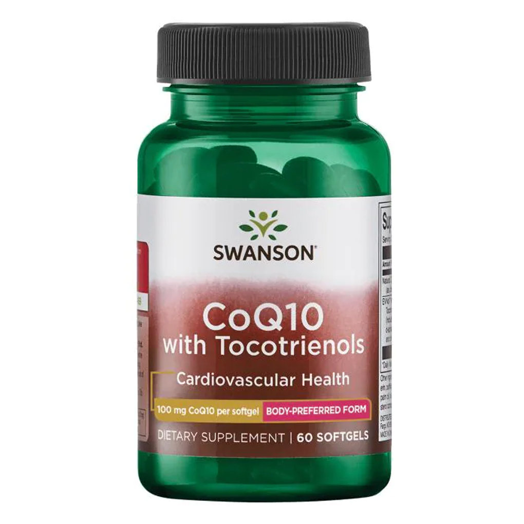 Swanson Ultra CoQ10 100 mg with 10 mg Tocotrienols 100/10 mg - 60 Sgels Swanson Ultra CoQ10 100 mg with 10 mg Tocotrienols 100/10 mg - 60 Sgels