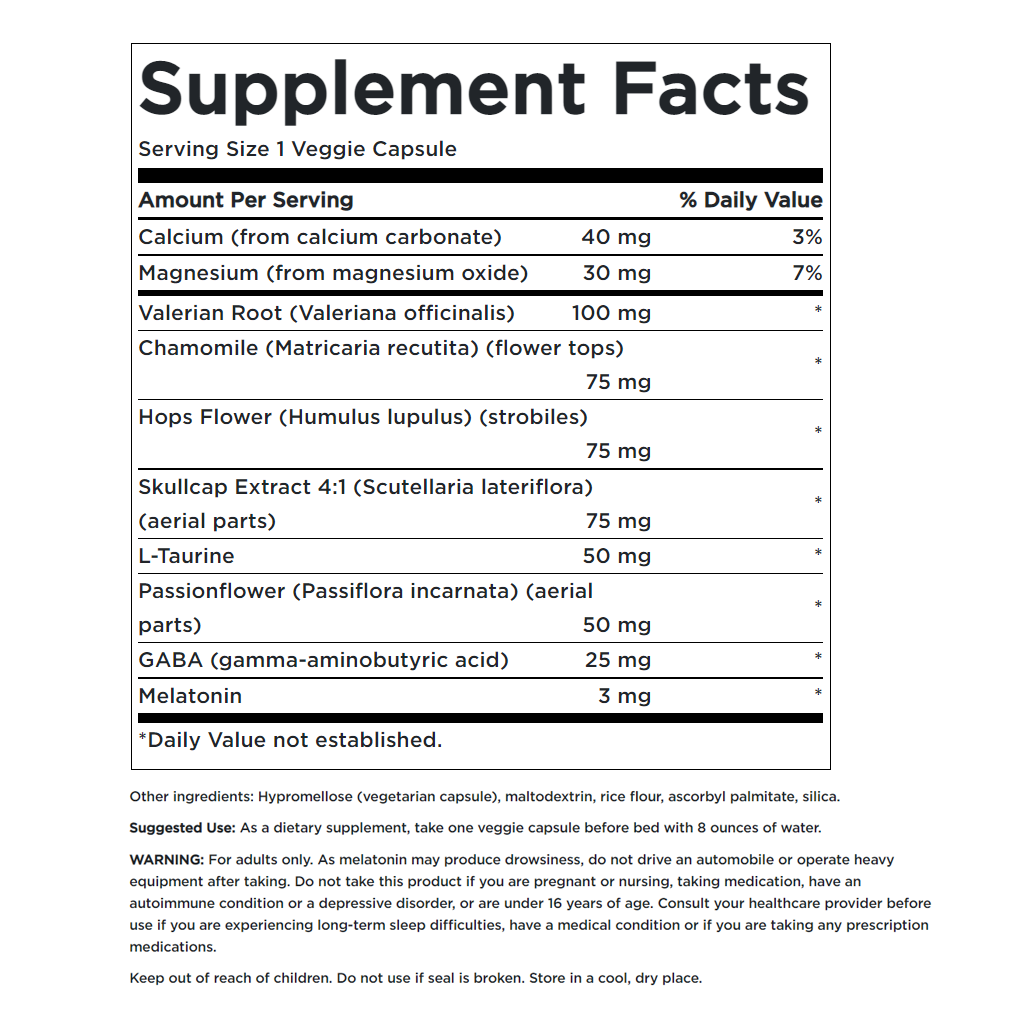 Swanson Condition Specific Formulas Sleep Essentials / 60 Veg Caps