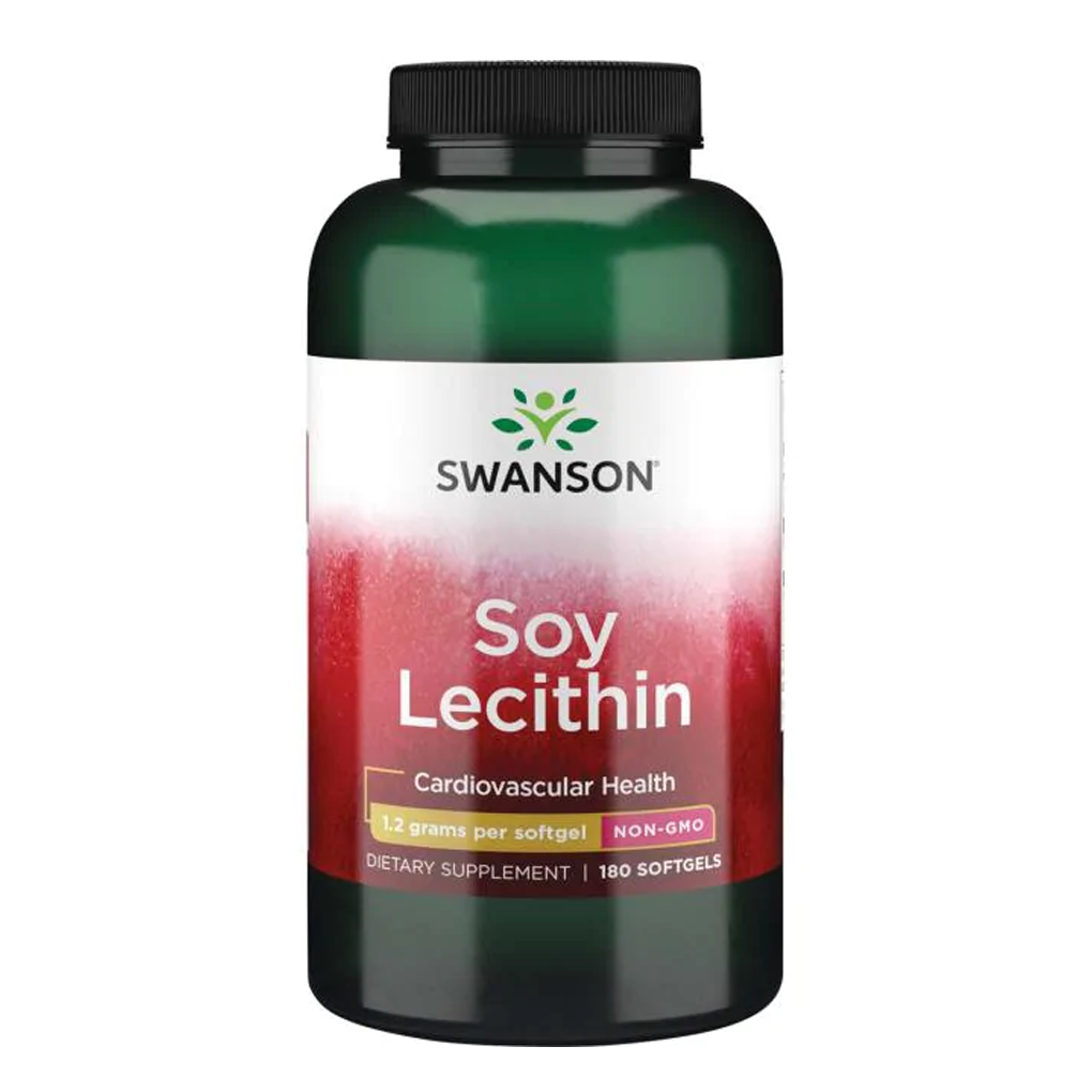 Swanson Premium Lecithin Non-GMO 1,200 mg / 180 Sgels Swanson Premium Lecithin Non-GMO 1,200 mg / 180 Sgels