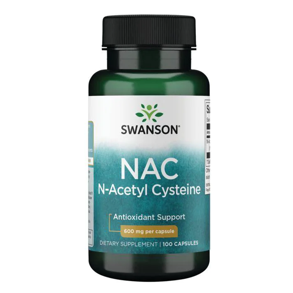 Swanson Premium NAC N-Acetyl Cysteine 600 mg / 100 Caps Swanson Premium NAC N-Acetyl Cysteine 600 mg / 100 Caps