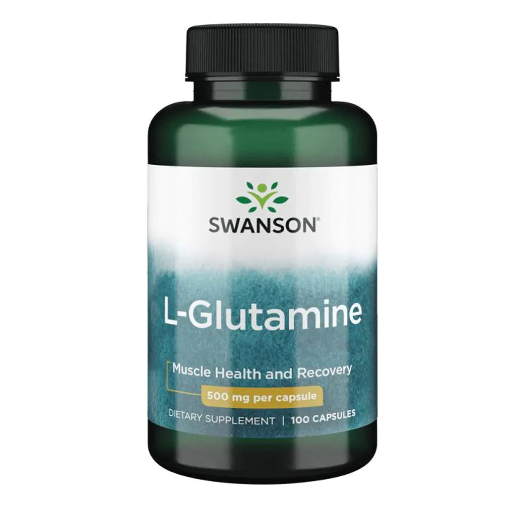 Swanson Premium- L-Glutamine - 500 mg./100 Capsules