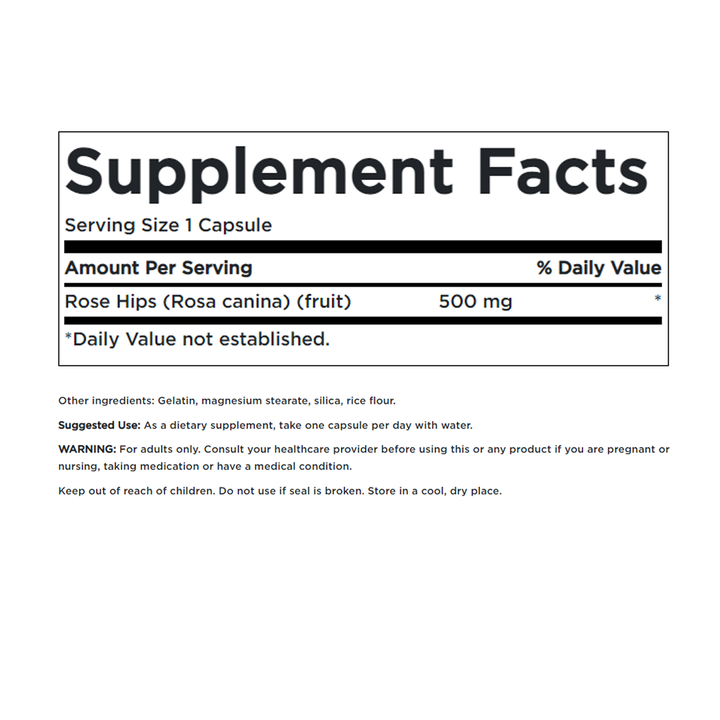 Swanson Premium Rose Hips 500 mg / 120 Caps Swanson Premium Rose Hips 500 mg / 120 Caps