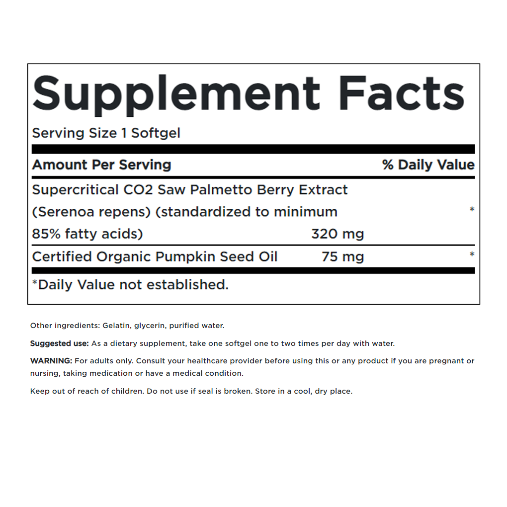 Swanson Superior Herbs Saw Palmetto 320 mg / 60 Sgels