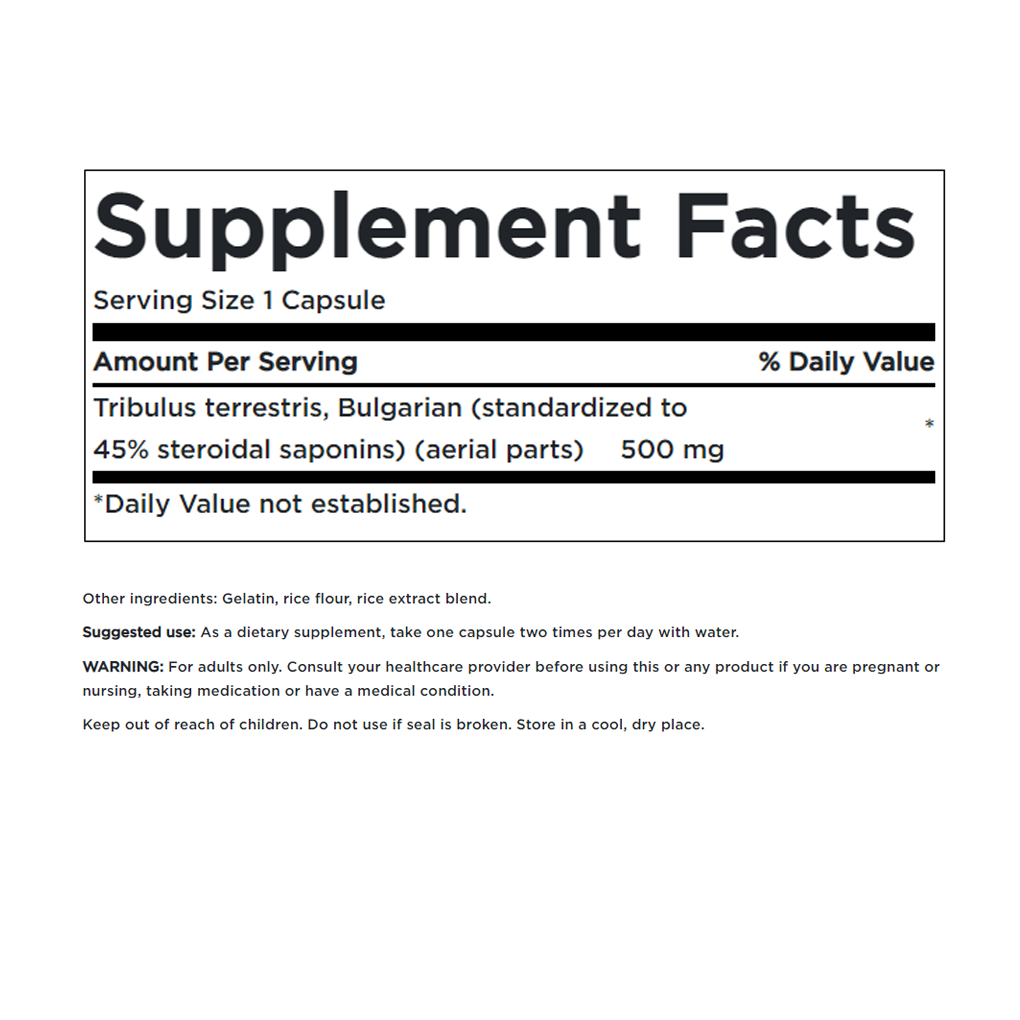 Swanson Superior Herbs Tribulus Terrestris Extract 500 mg / 60 Caps Swanson Superior Herbs Tribulus Terrestris Extract 500 mg / 60 Caps
